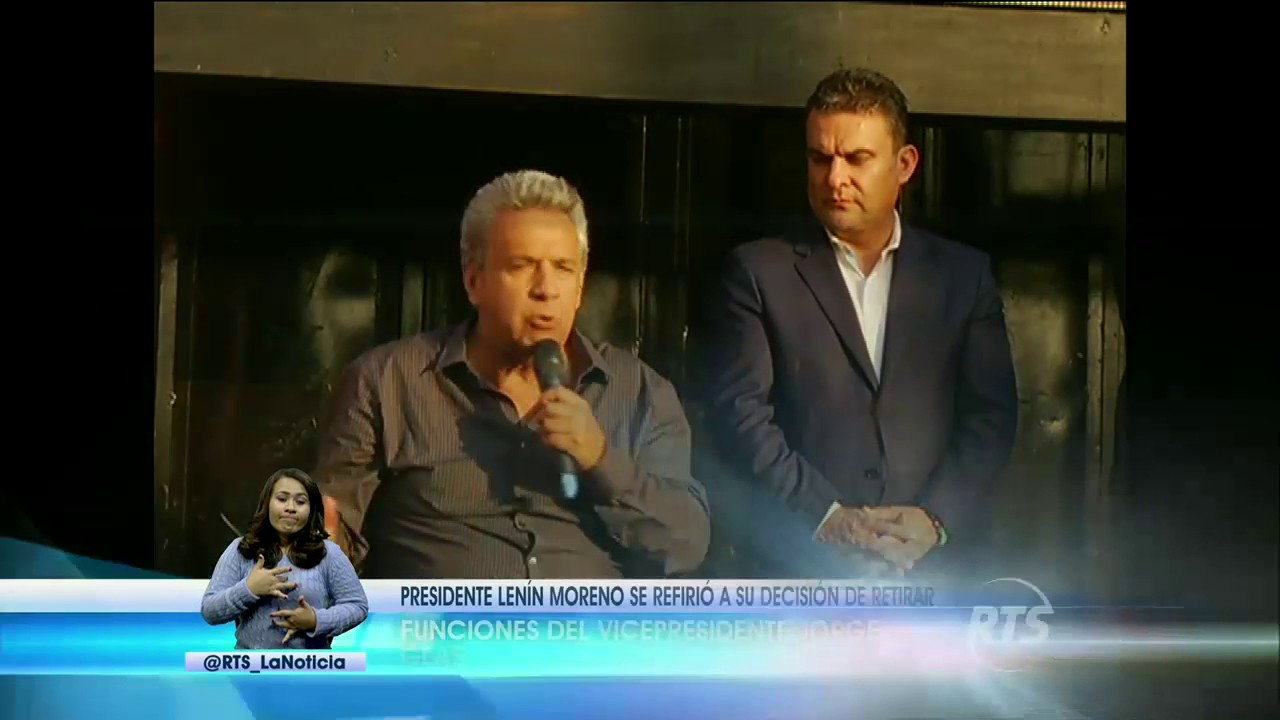 Presidente Lenin Moreno se refirió al despido de Jorge Glas