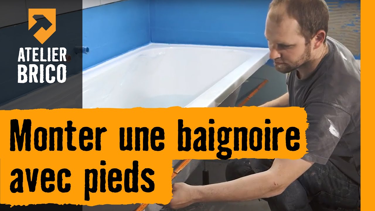 Atelier brico HORNBACH - Monter une baignoire avec pieds