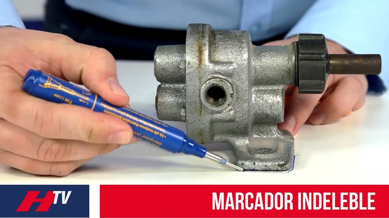 Marcador indeleble de punta fina para marcar cualquier pieza industrial