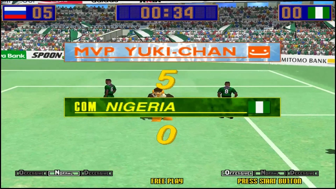 Virtua Striker 2 ver. '97 - MVP YUKICHAN Playthrough - Arcade Mode