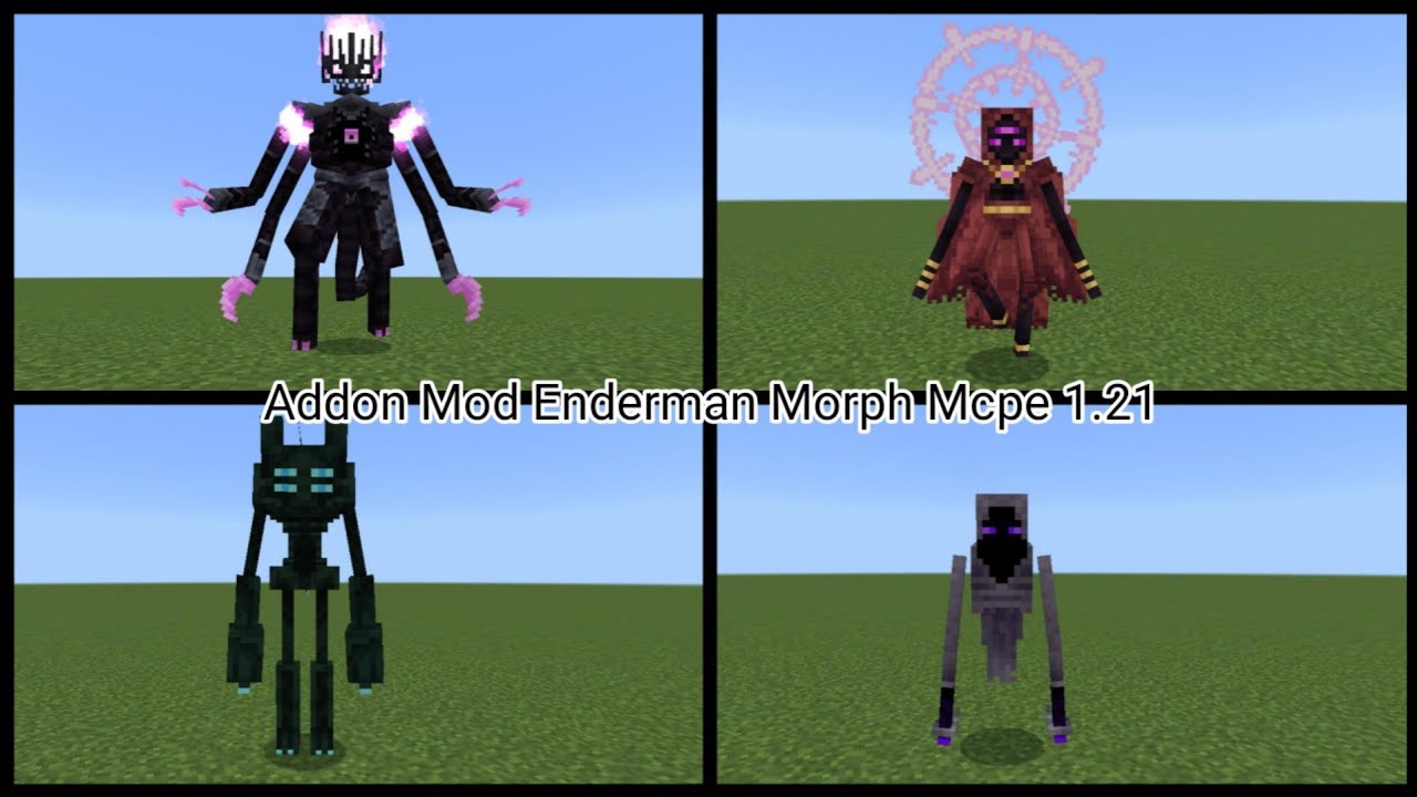 Minecraft Addon Mod Enderman Morph Mcpe 1.21