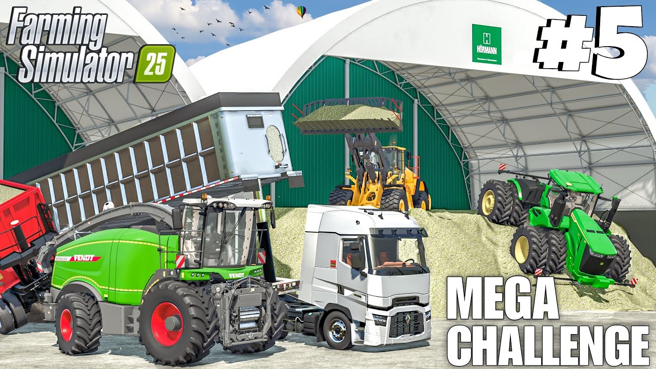 THE BIGGEST SILAGE HARVEST YET - 3 MILLION Liter | MEGA CHALLENGE | Farming Simulator 25