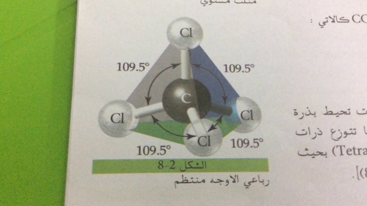 نظرية تنافر أزواج إلكترونات غلاف التكافؤ للصف الخامس الاحيائي والتطبيقي