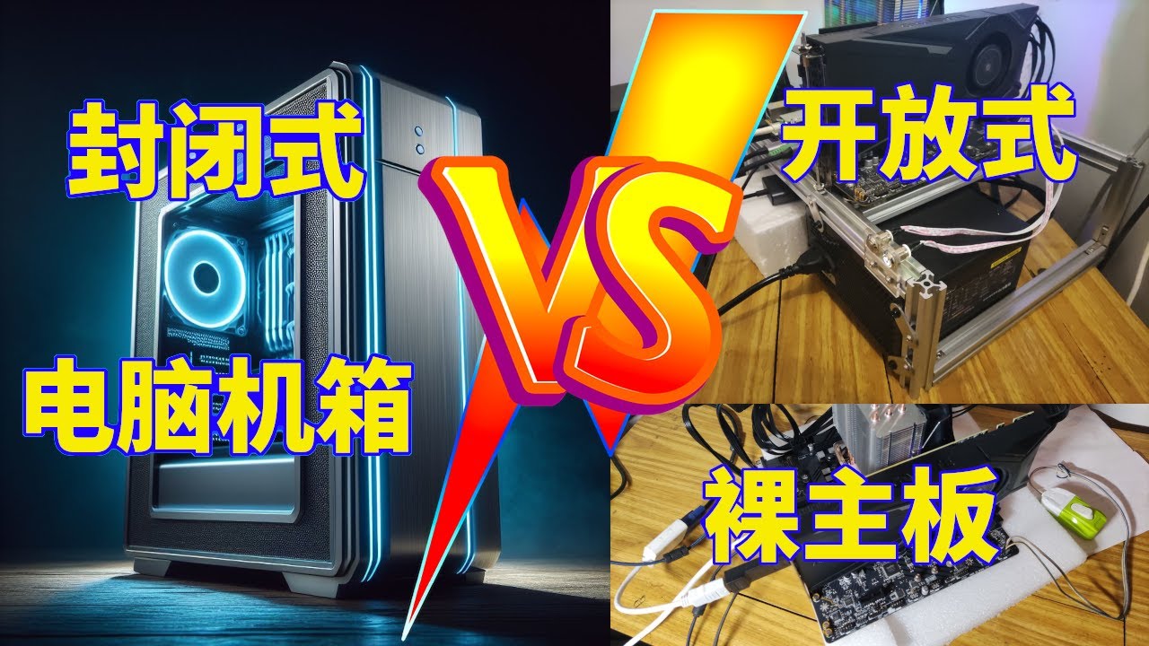 [DIY极客]手把手组装电脑机架完整过程 新手小白装机选购指南 电脑开放式机架 🆚 计算机封闭式机箱 🆚 台式机裸主板 无敌散热提升硬件设备和系统性能