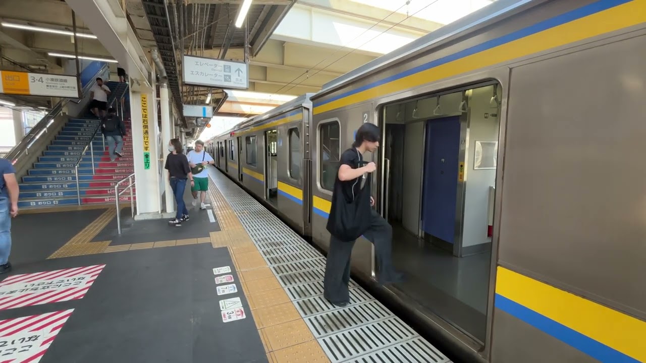 Kisarazu bound JR Class 209-2100 EMU @ Goi Station on the Uchibo Line | 木更津行き JR 209-2100系電車 @内房線五井駅