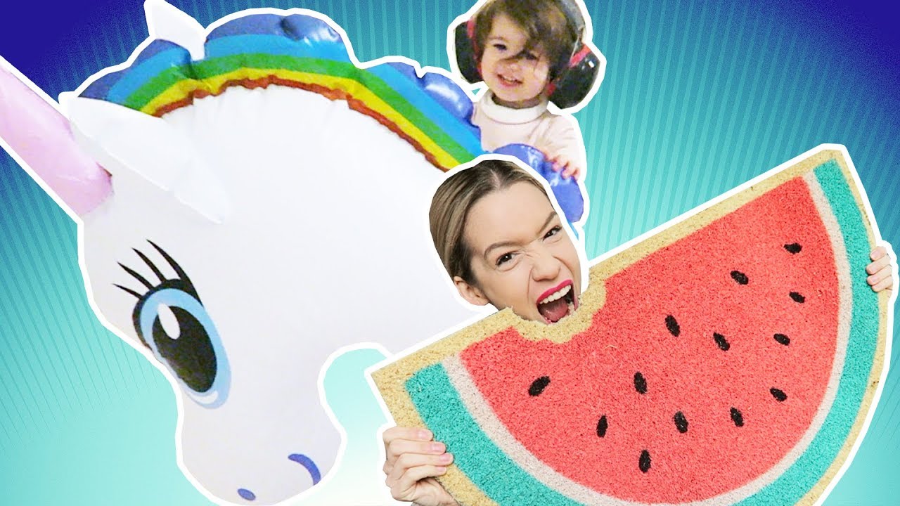 ❥ 615 - ARC EN CIEL ET LICORNE GEANTE ! 😆 | Vlog famille Milababychou