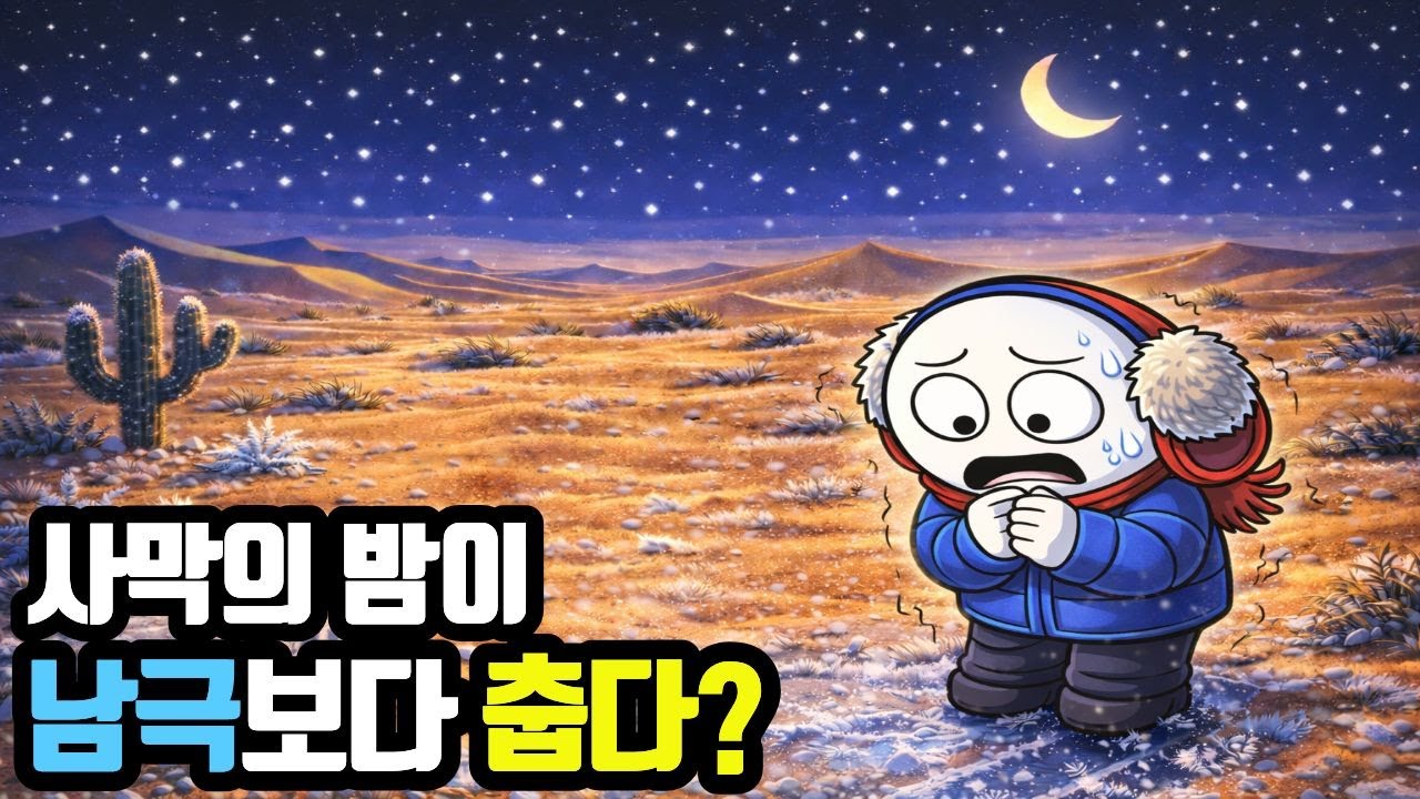 사막의 밤이 남극보다 춥다? 하루에 50도 떨어지는 이유