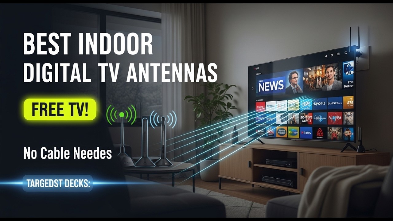 TOP 5 Best Indoor Digital Tv Antennas For Free Television 2026 | Indoor Digital Antennas For Free Tv