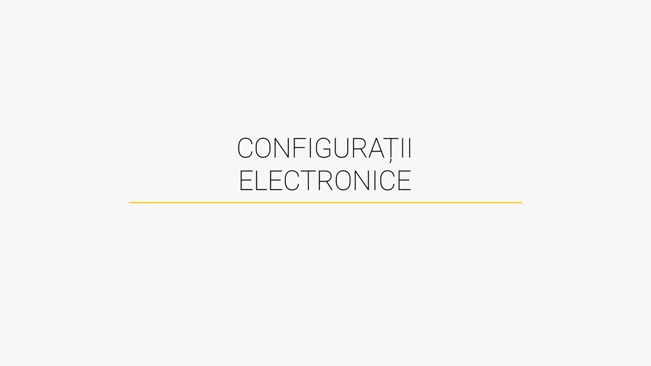 Configurații electronice. Manual chimie clasa a VII-a