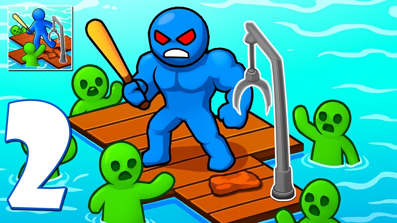 Zombie Raft - Gameplay Walkthrough Part 2 - Survival Craft And Battle (iOS, Android)