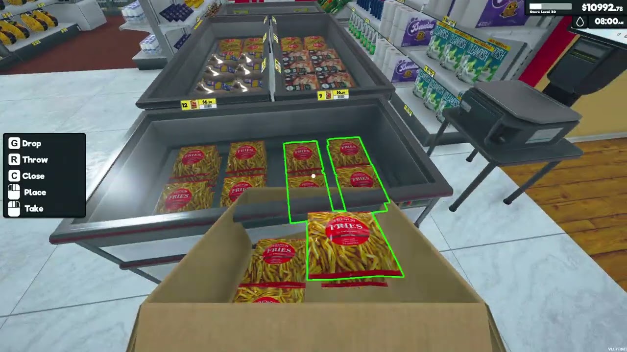 Me playing #supermarketsimulator episode 2 part 10 15000$LOAN 2 license growth in my store & storage