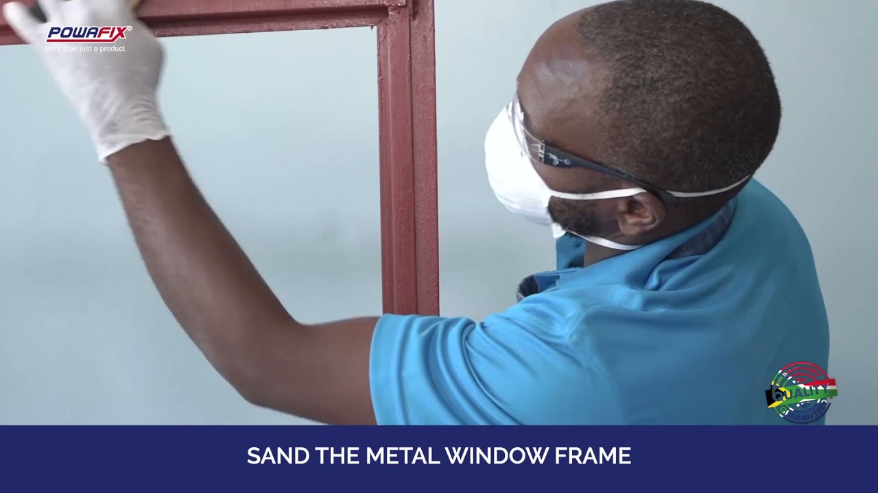How to glaze a metal Window Frame with white putty