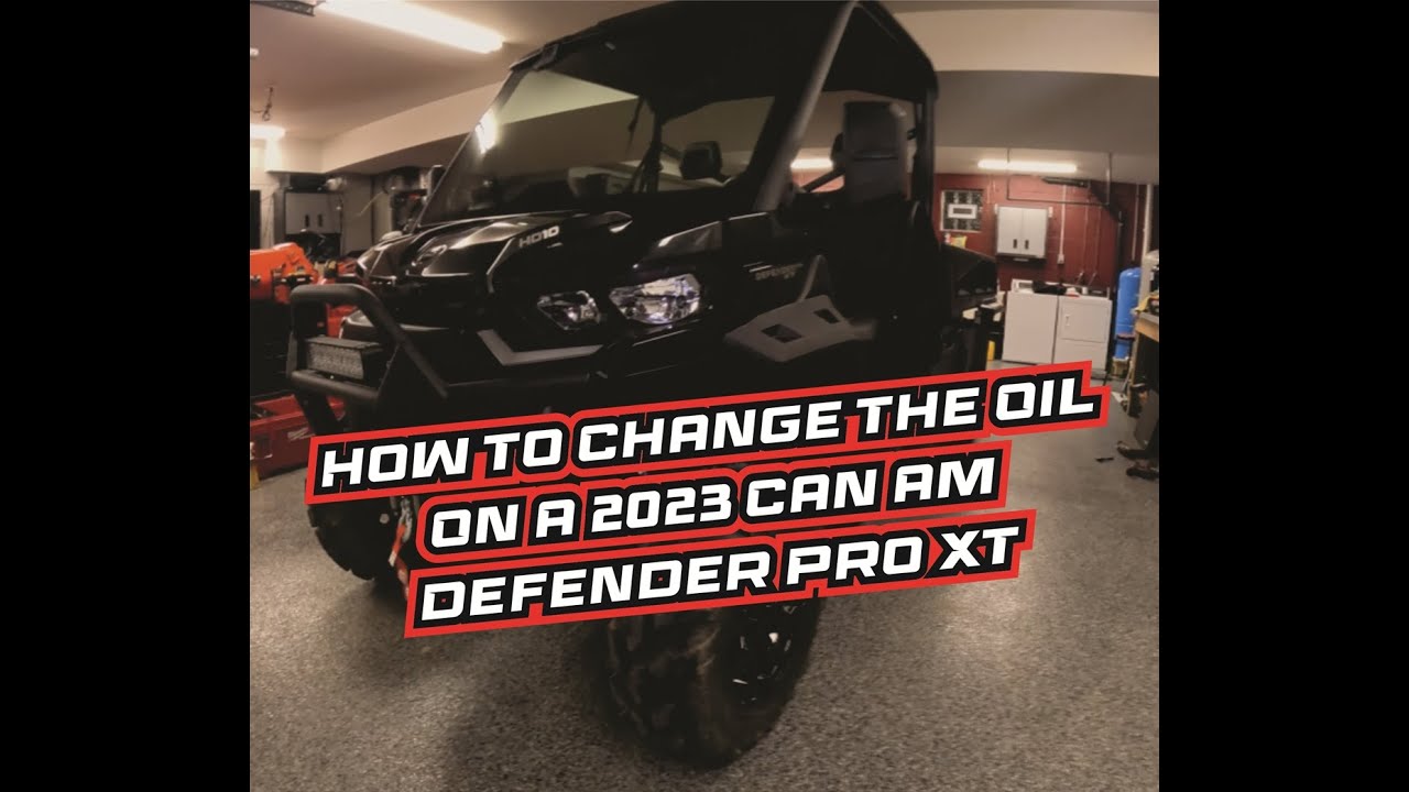 How To Change the Oil on a 2023 Can Am Defender