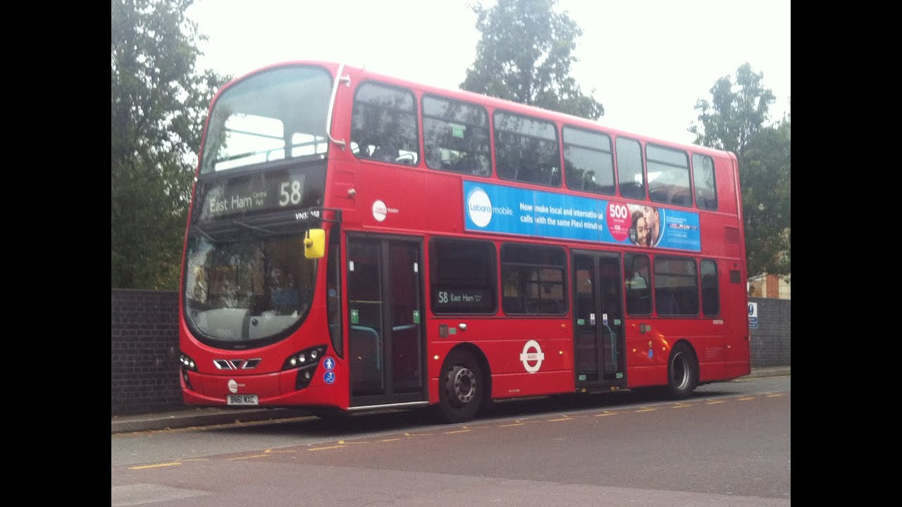 FULL ROUTE VISUAL | London Bus Route 58 - Walthamstow Central to East Ham | VN37958 (BN61MXC)