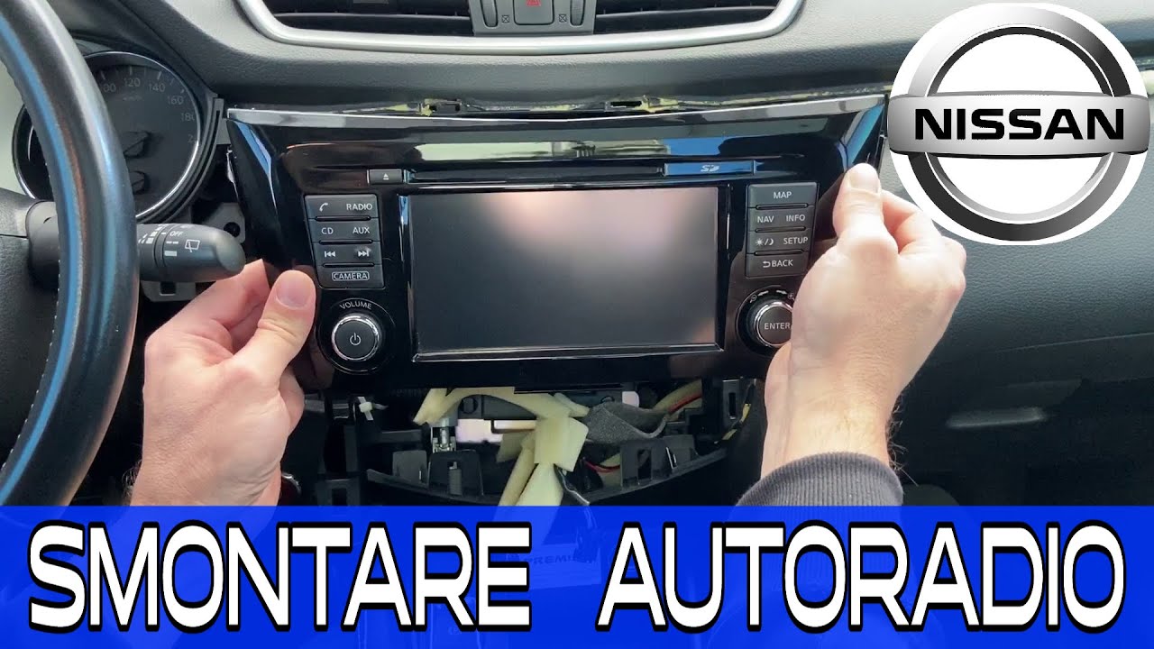 Nissan Qashqai J11 X-trail Come Smontare la Radio Navigatore Nissan Connect