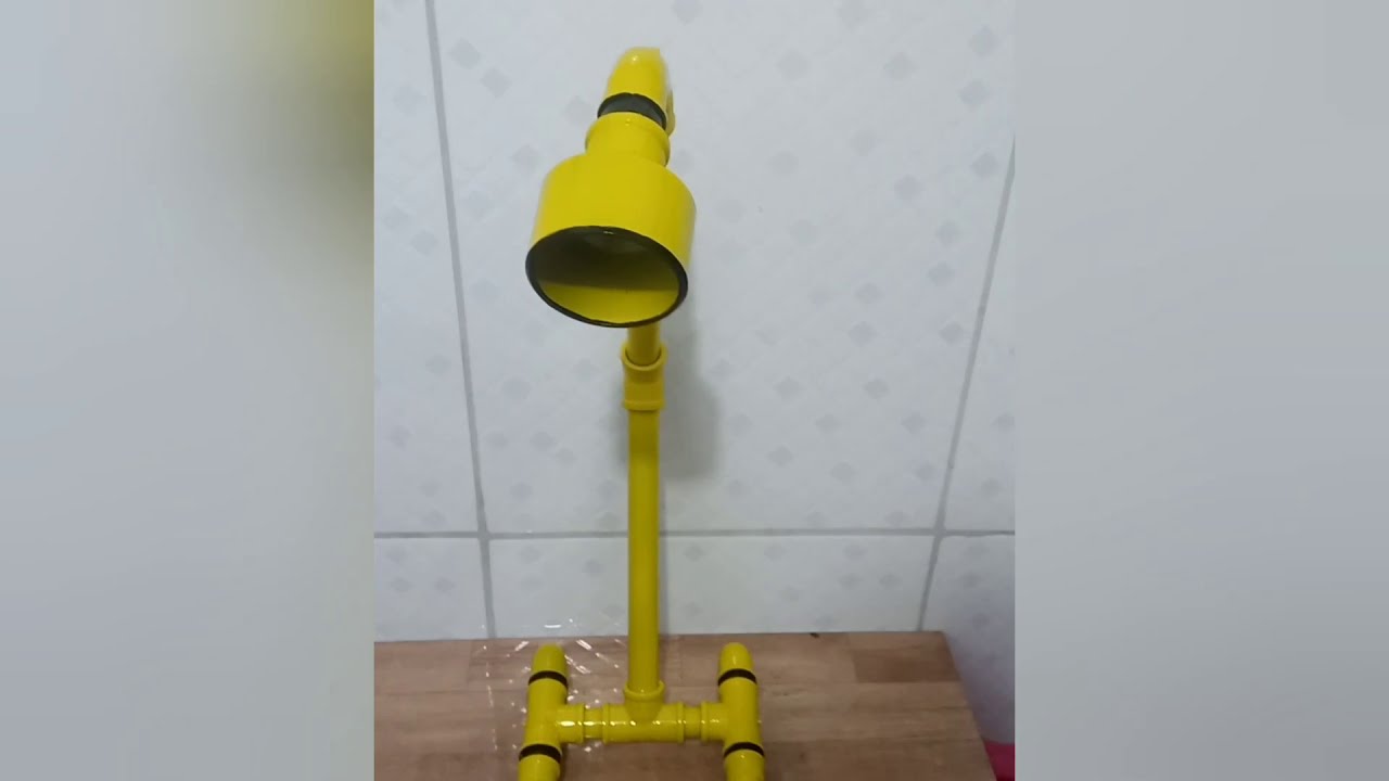 Luminária com cano pvc,reciclando tubo pvc