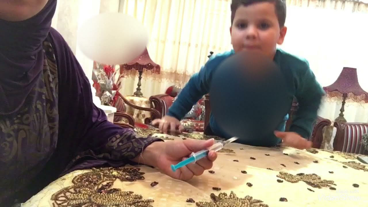 حقنه تعالي اعلمك تدي حقنه عضل مضاد حيوي للاطفال بدون الم #ابره # حقنه