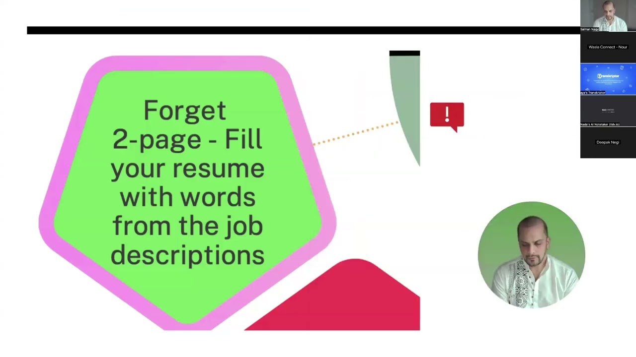 Break Through the Algorithms: Get Your Résumé Noticed by Recruiters | Wasla Connect Live Session