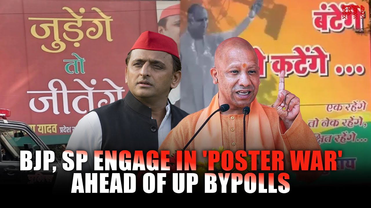 UP bypolls heat up with 'poster war' between BJP and Samajwadi Party