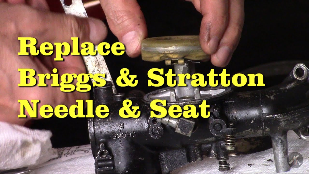 Briggs & Stratton - Replace Needle and Seat Large One Piece Flo-Jet Carburetor
