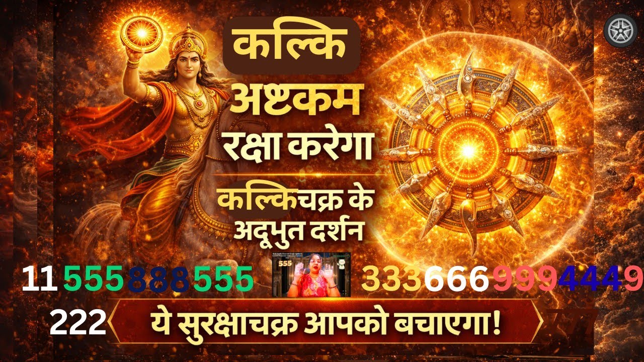 कल्कि अष्टकम ही इस समय आपकी रक्षा करेगा|🛞कल्कि चक्र और अद्भुत सुरक्षाचक्र दर्शन| दिव्य शक्ति कारहस्य