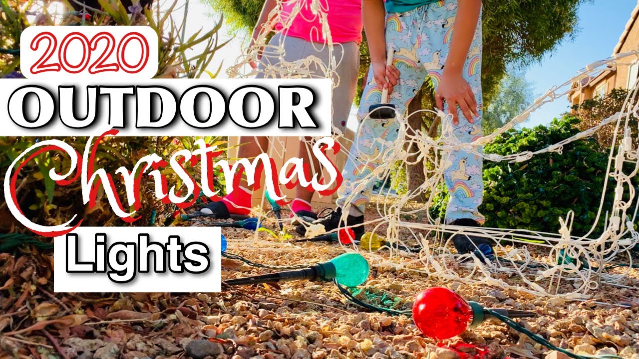 2020 CHRISTMAS DECORATE WITH ME CHRISTMAS OUTDOOR DECORATIONS- CHRISTMAS TREE OUTSIDE 🎄