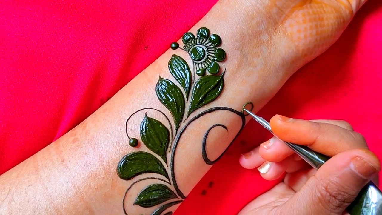 Simple Unique Henna Design | Easy Henna Design | Simple Mehndi Design | Blooming Ideas