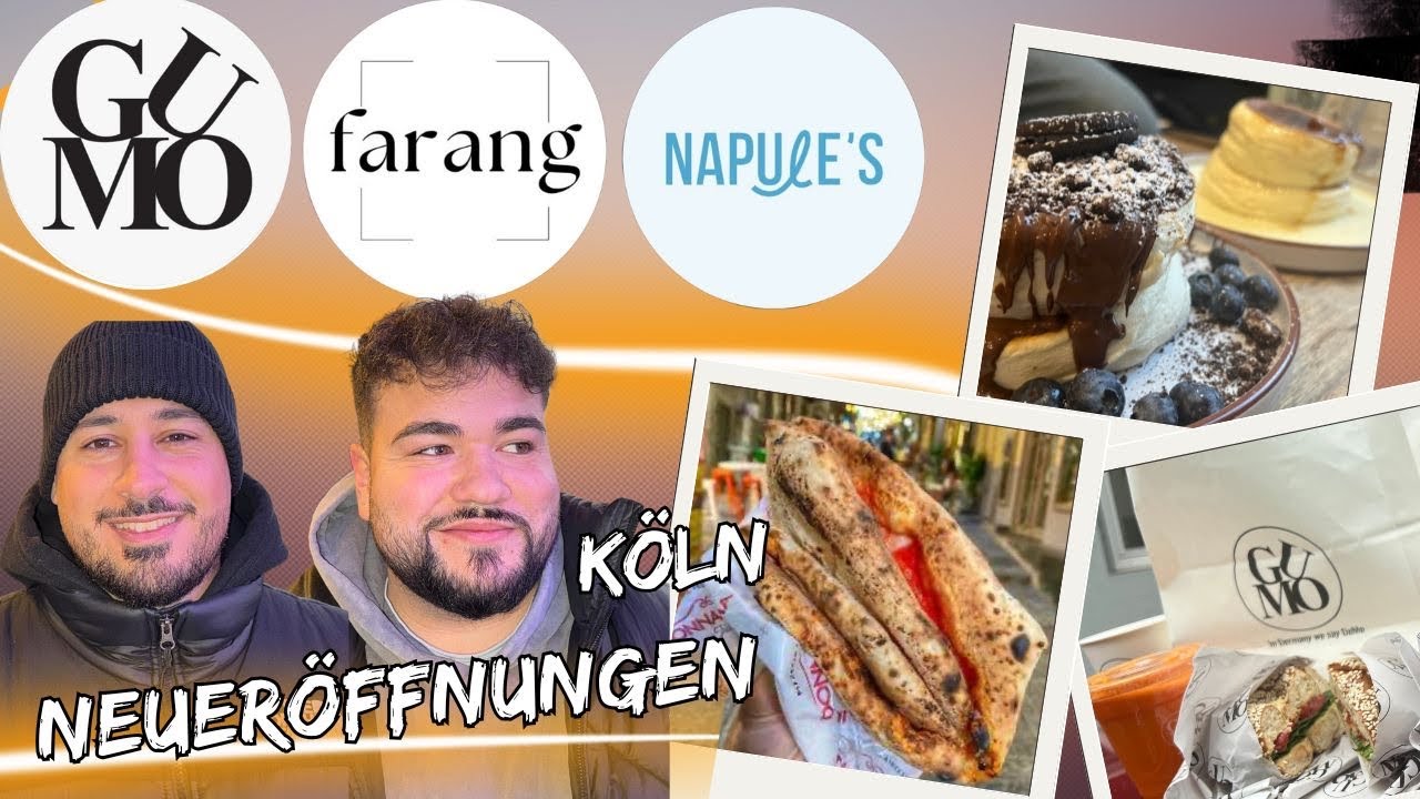 NEUE FOODSPOTS IN KÖLN | GuMo4U 🥯☕️, Napule‘s 🍕 &  Farang Café🥞 | diese2