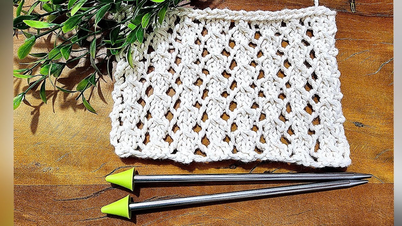 Ponto Tricô rendado Knitting