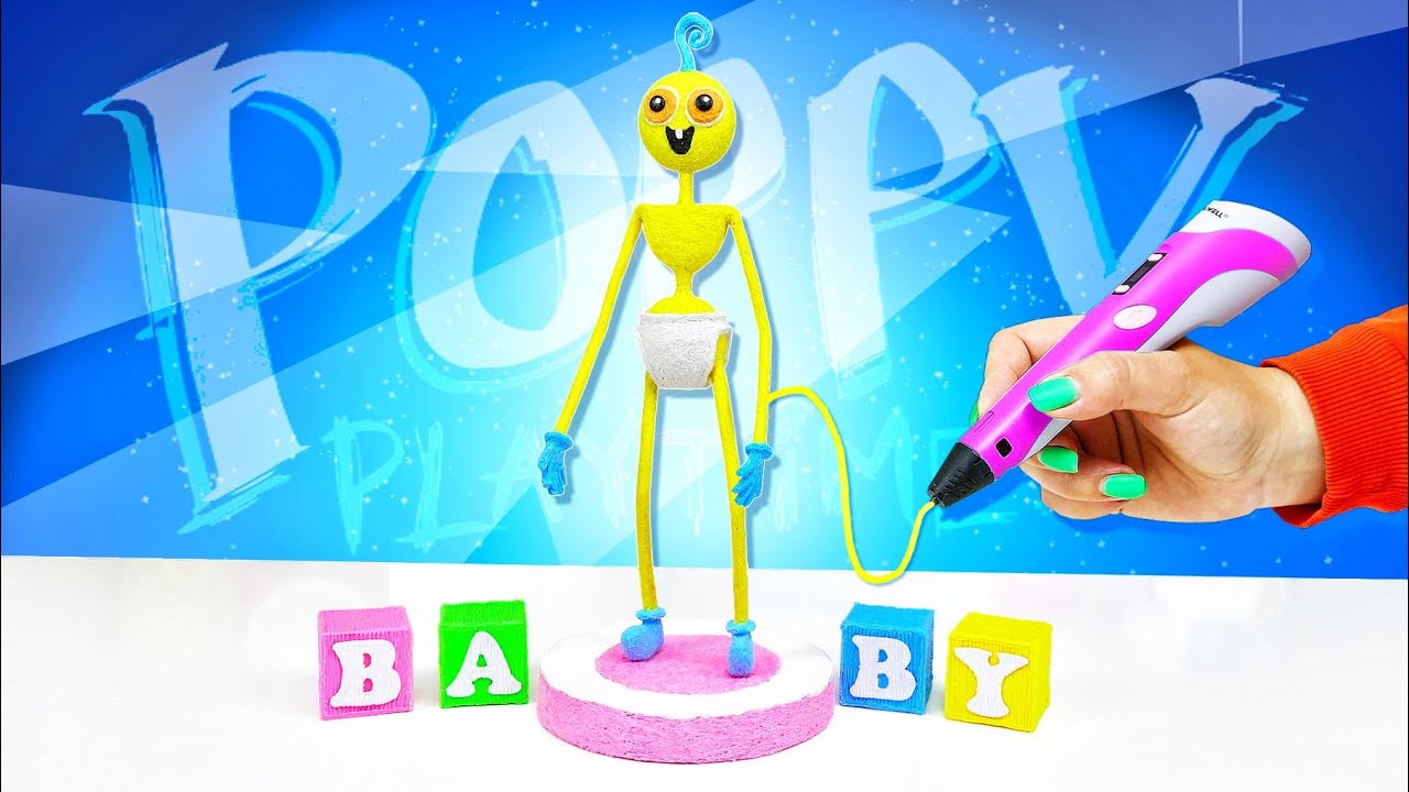 МАЛЫШ Длинные Ноги Poppy Playtime Chapter 2 😱 Моя Коллекция Фигурок Поппи Плейтайм 3D Ручкой