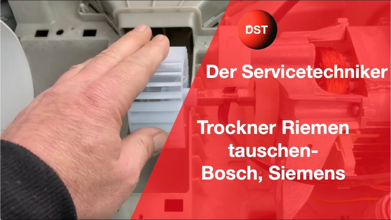 Riemen tauschen Bosch Siemens Trockner- So geht es!