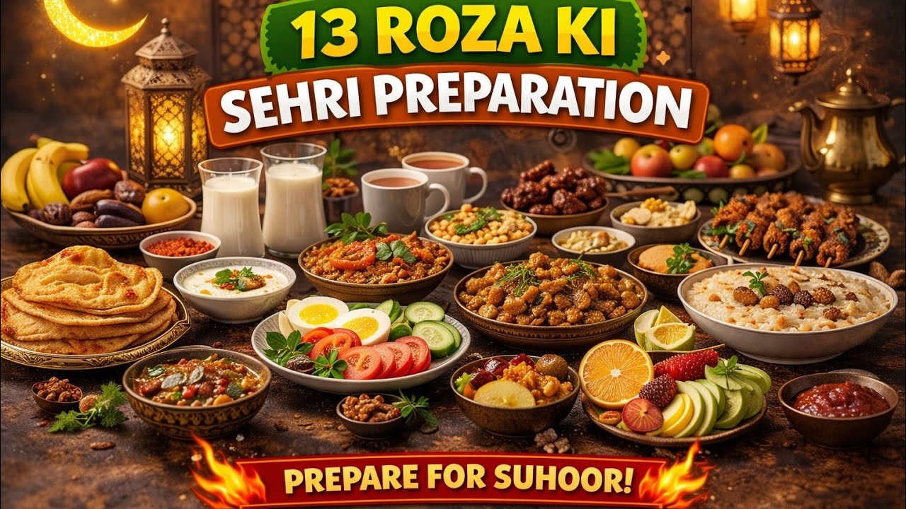 13 roza of ramzan preparation |parahta with Aloo karela|milkshake recipe