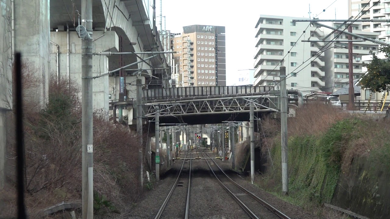 緊急停車と運転再開【事例】（JR東北本線下り・仙台駅手前）