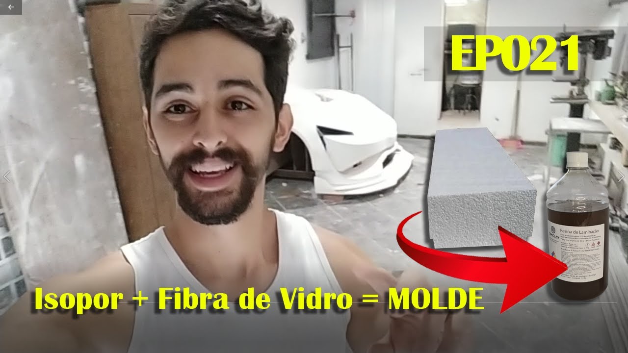 Os SEGREDOS para Laminar FIBRA DE VIDRO no MOLDE DE ISOPOR _EP021