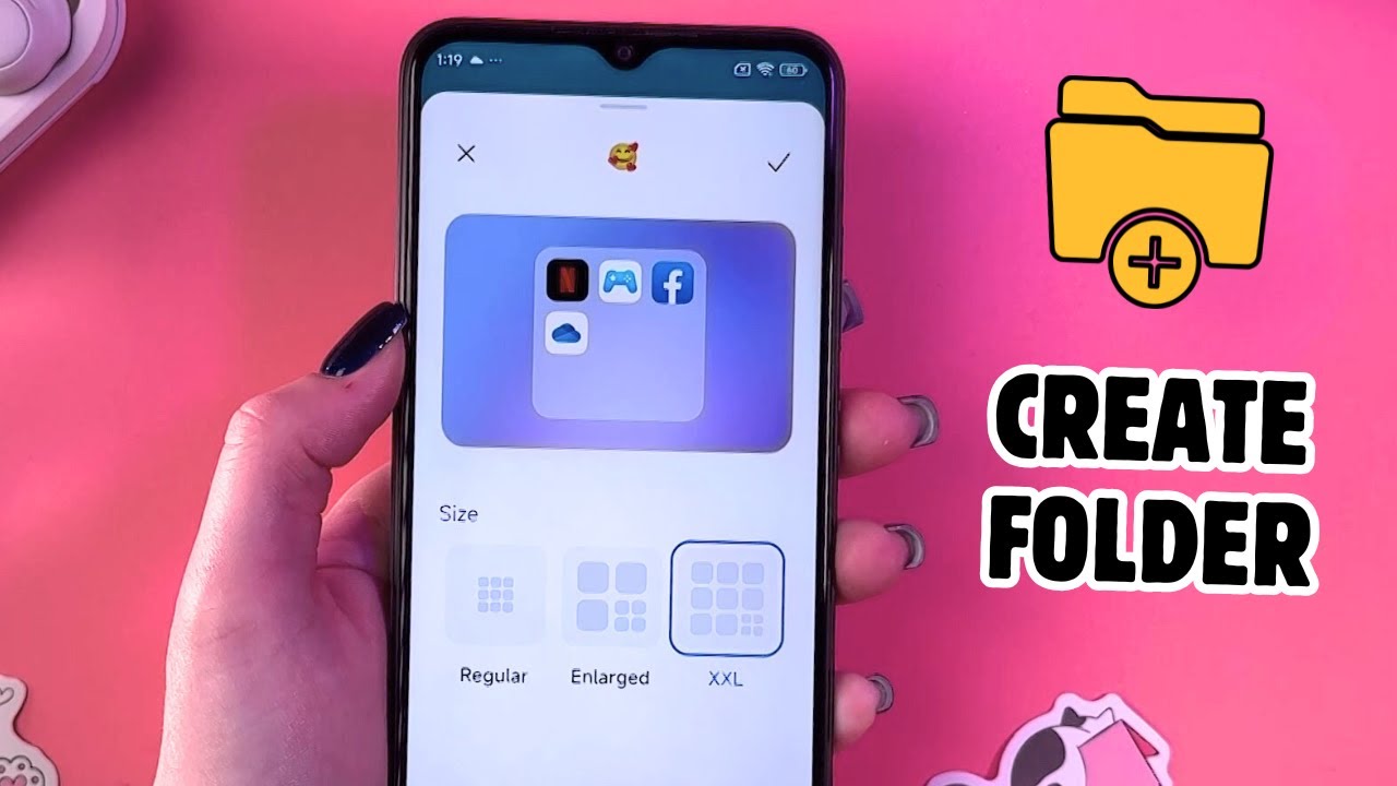 Как создать папку на Xiaomi Redmi 10