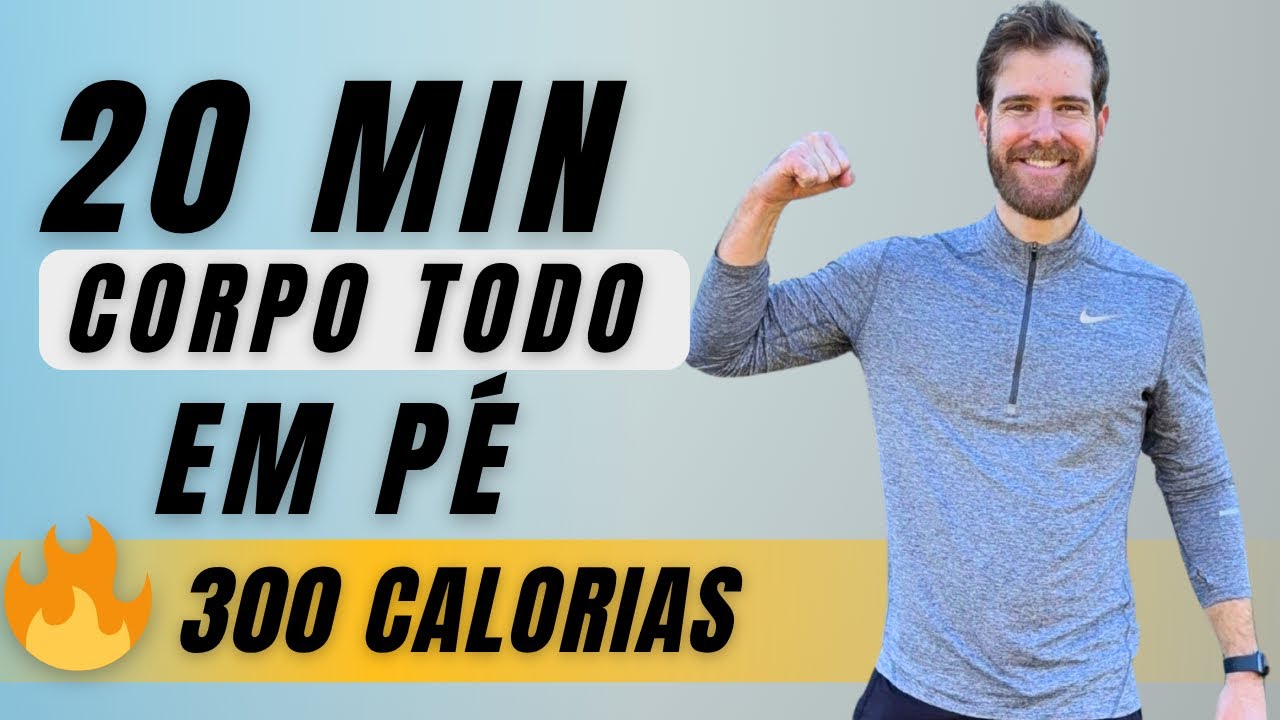 20 Minutos de exercícios HIIT para perder barriga - TODOS EM PÉ - Em casa, sem equipamento
