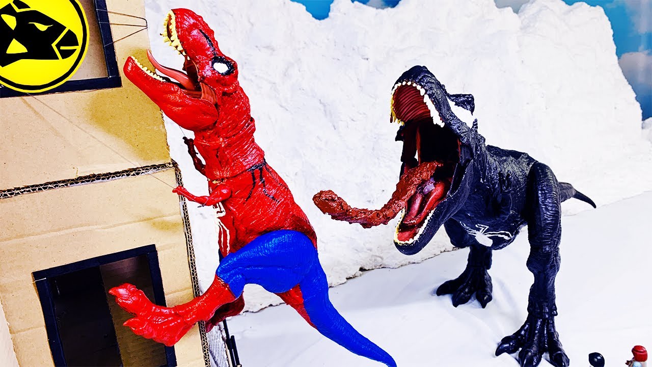 Trex Spiderman sticky Venom Rex