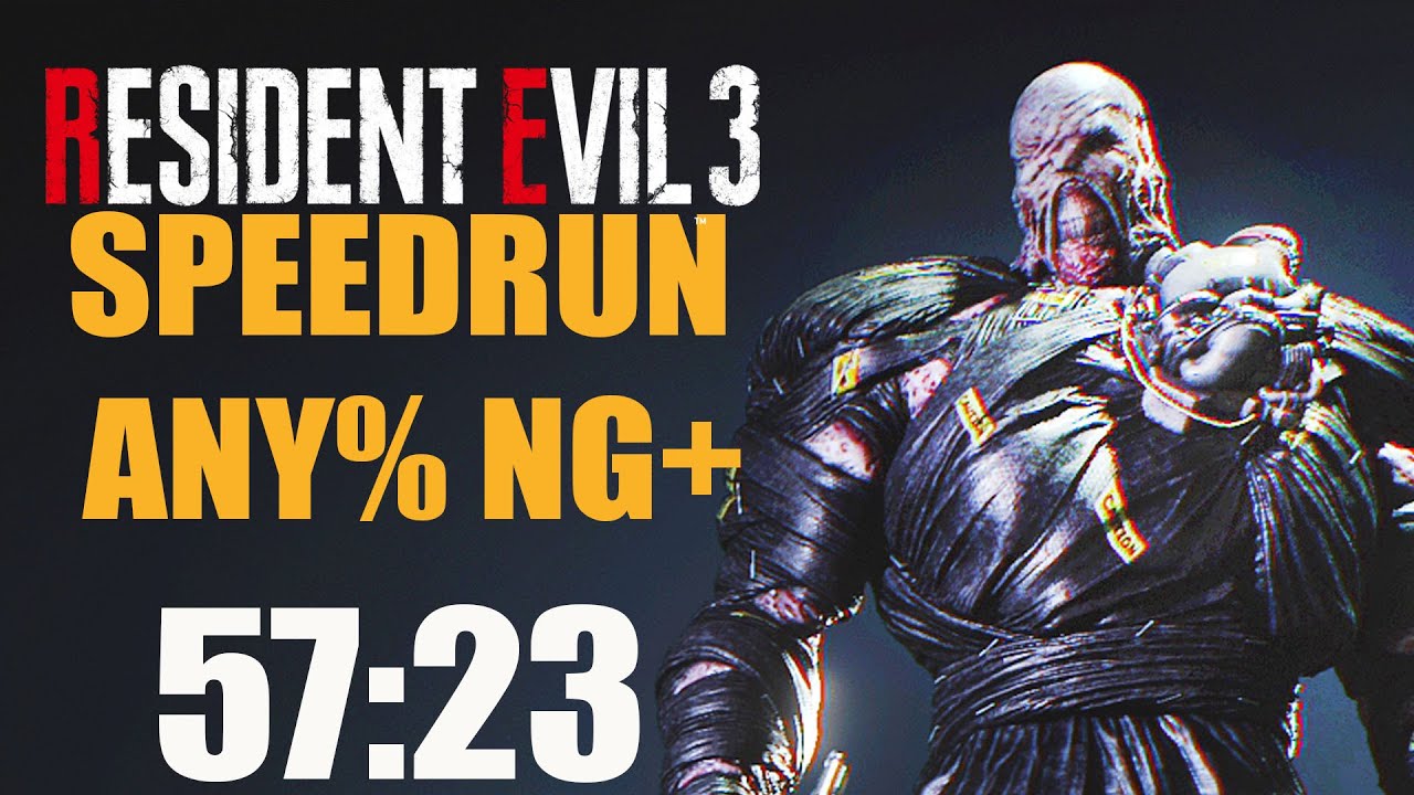 RESIDENT EVIL 3 SPEEDRUN ANY% NG+ in 57:23