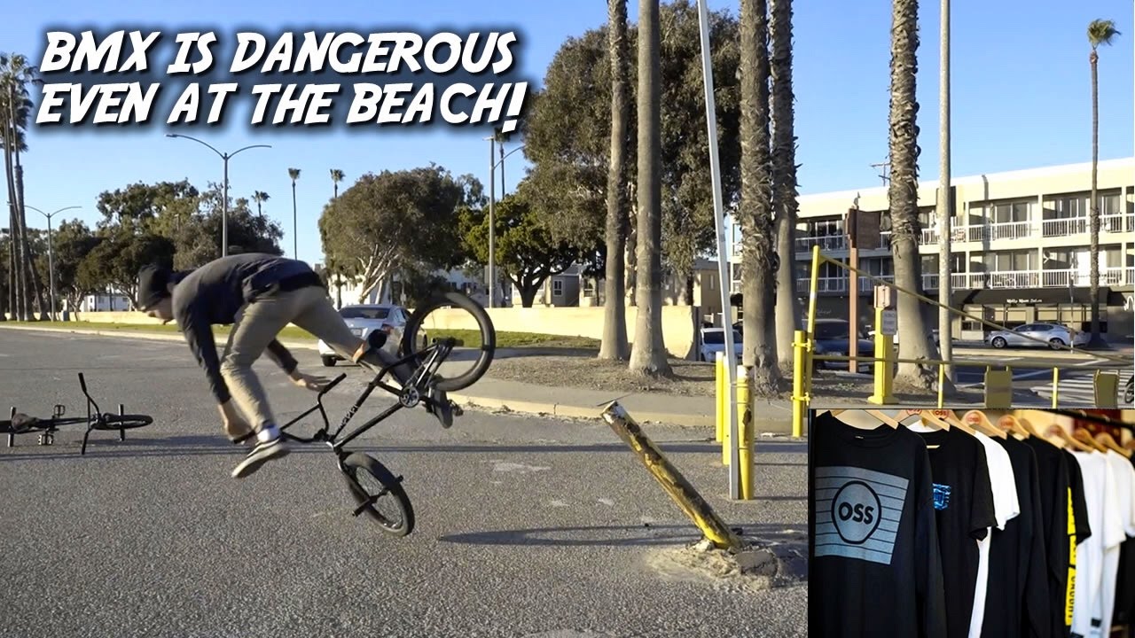 BMX IS DANGEROUS EVEN AT THE BEACH + ONSOMESHIT GIVEAWAY!