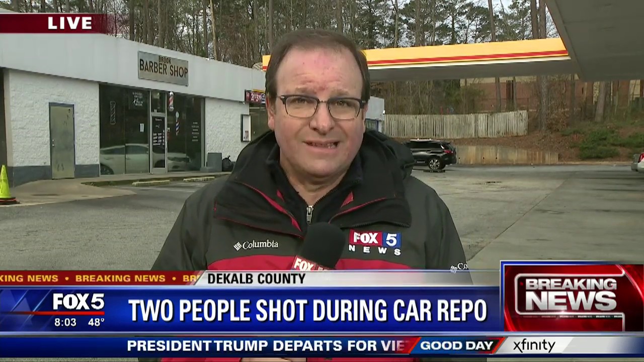 Two shot during car repo