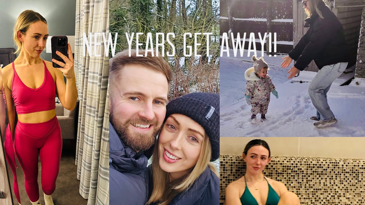 New Year's Get Away! My Toddlers 1st Snow Experience! Plus 1st Workout of the Year!!!