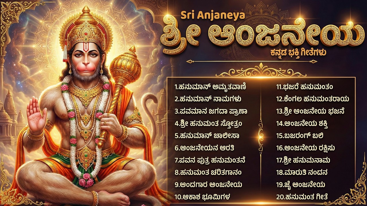 ಮಂಗಳವಾರದ ವಿಶೇಷ ಭಕ್ತಿಗೀತೆಗಳು | ಹನುಮಾನ್ ಚಾಲೀಸಾ | Tuesday Special Lord Hanuman Kannada Bhakti Songs