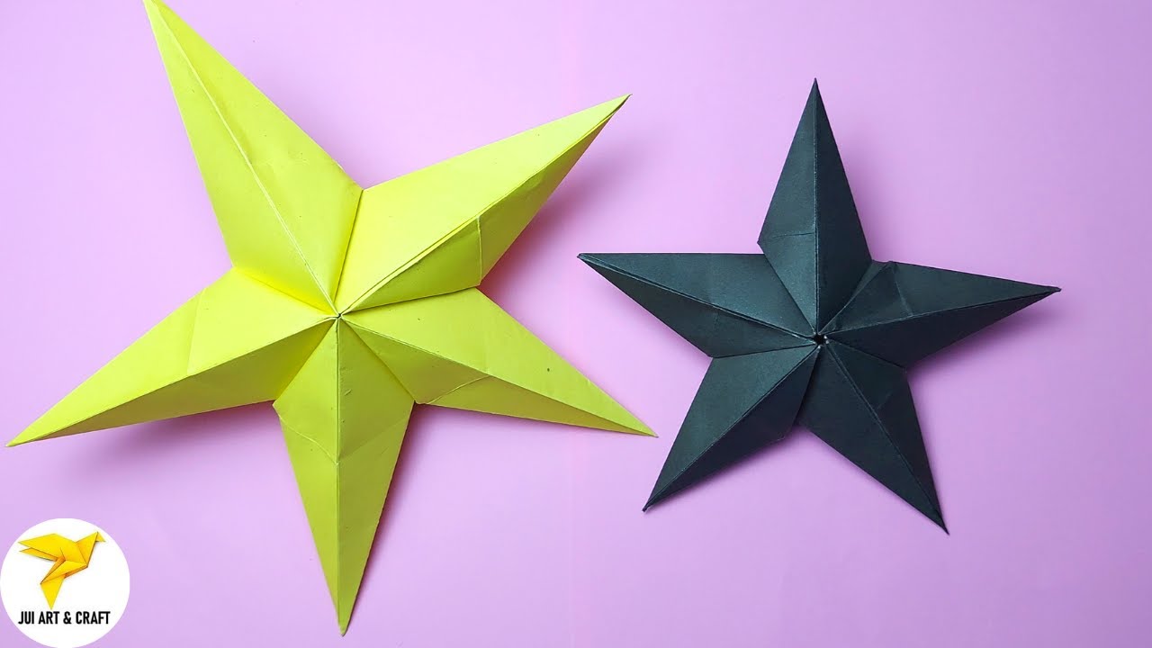 Origami Star | How To Make Paper Star | DIY 3d Craft | Jui Art And Craft