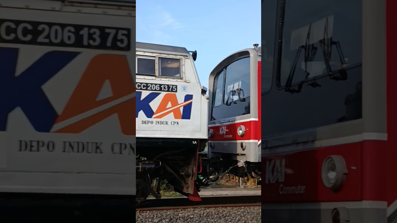 CC 206 1375 CPN - pengiriman KLB KRL JR 205 dari depok - solo #shorts #keretapiindonesia