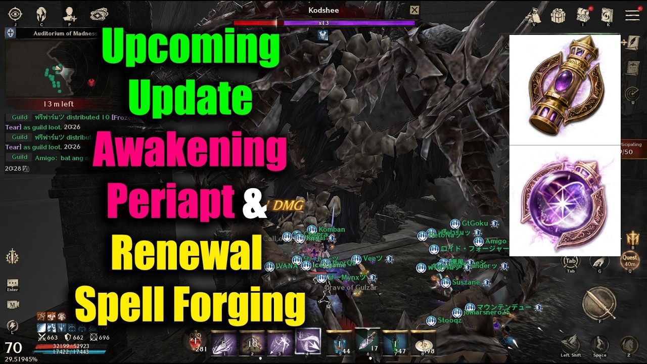Night Crows Upcoming Update Awakening Periapt & Renewal Spell Forging