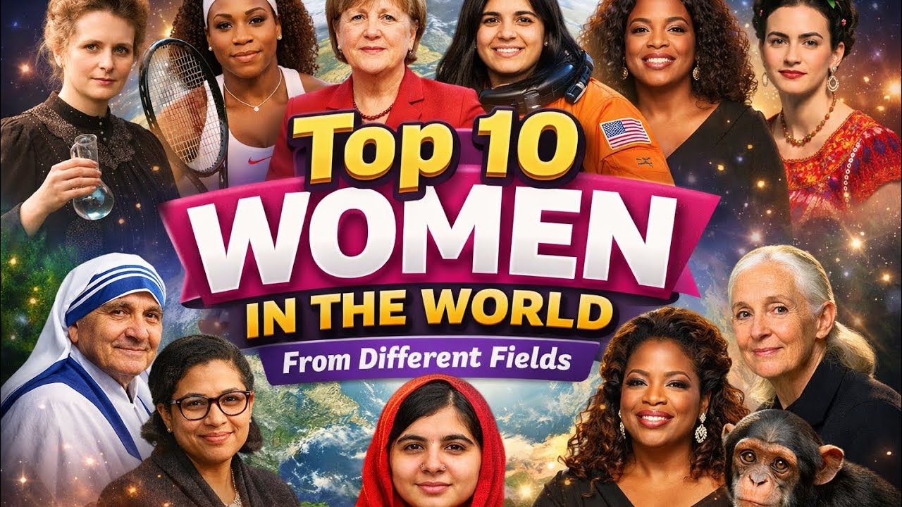 Top 10 Women in the World from different Fields 