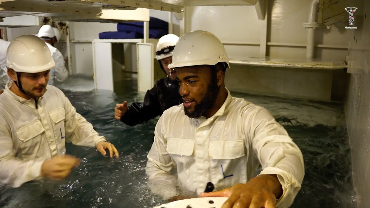 Remembrance Day: Harlequins visit HMS Excellent
