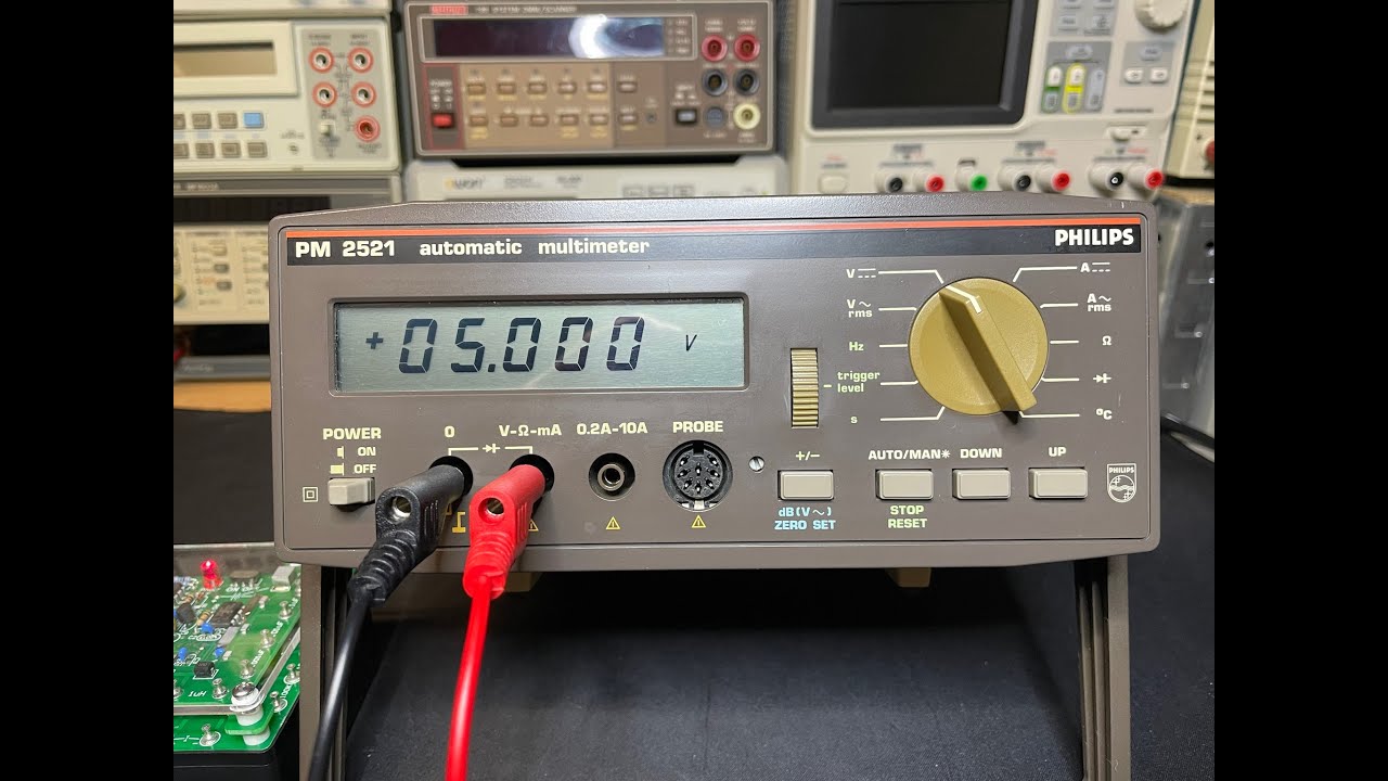#240 Philips PM 2521 DMM Test Cleanup Teardown Adjust