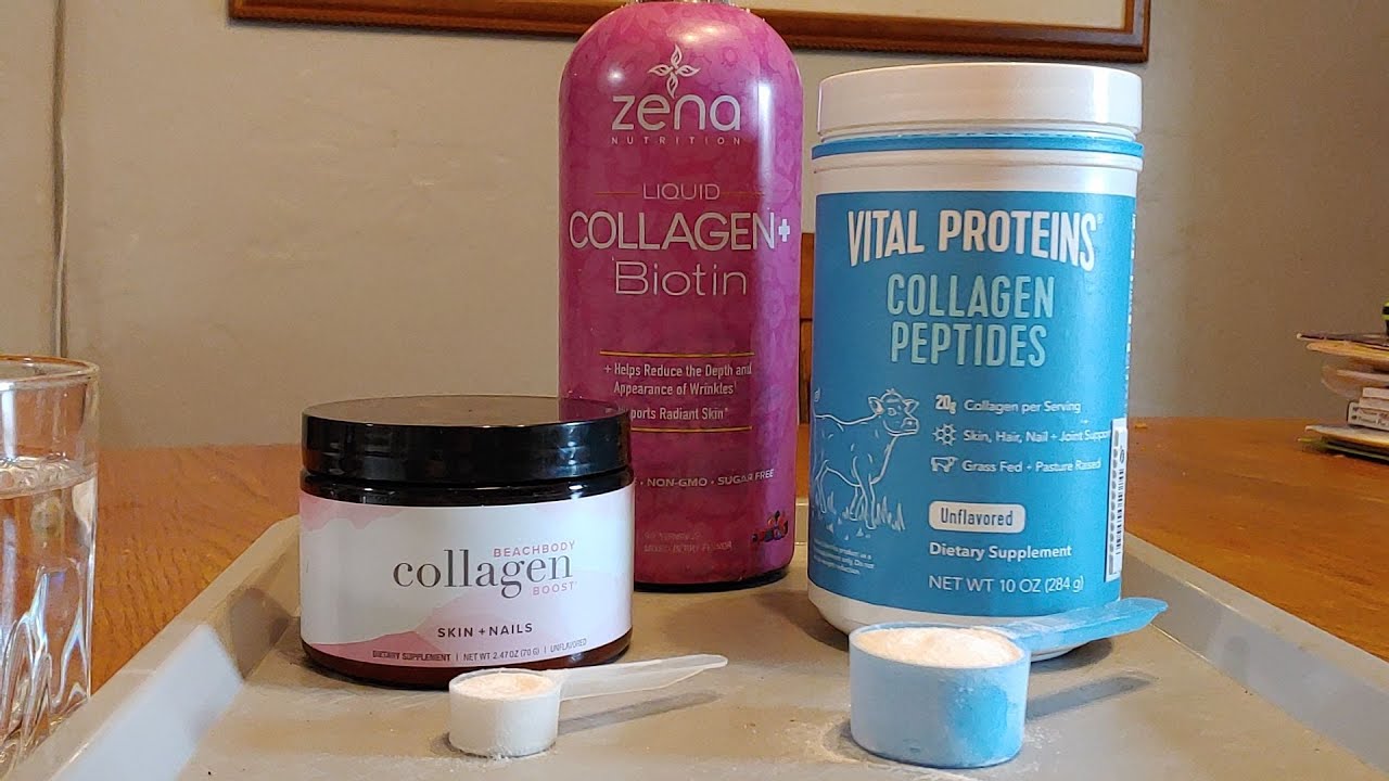 Collagen Showdown! Zena Nutrition Biotin vs Vital Proteins Collagen Peptides vs Beach Body Boost