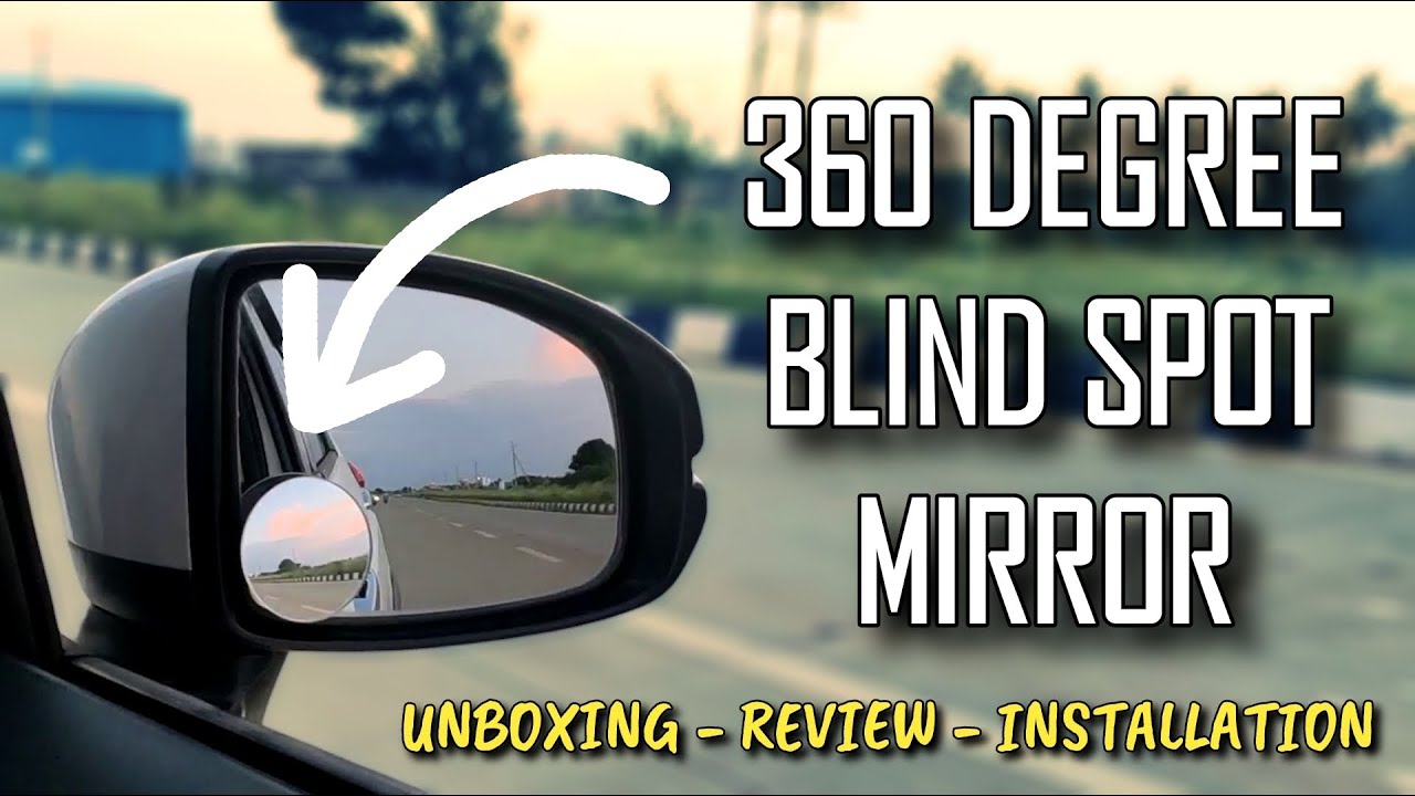 360 Degree Blind Spot Mirror - Unboxing, Installation & Review - Best Car Accessory | Gizmobeep